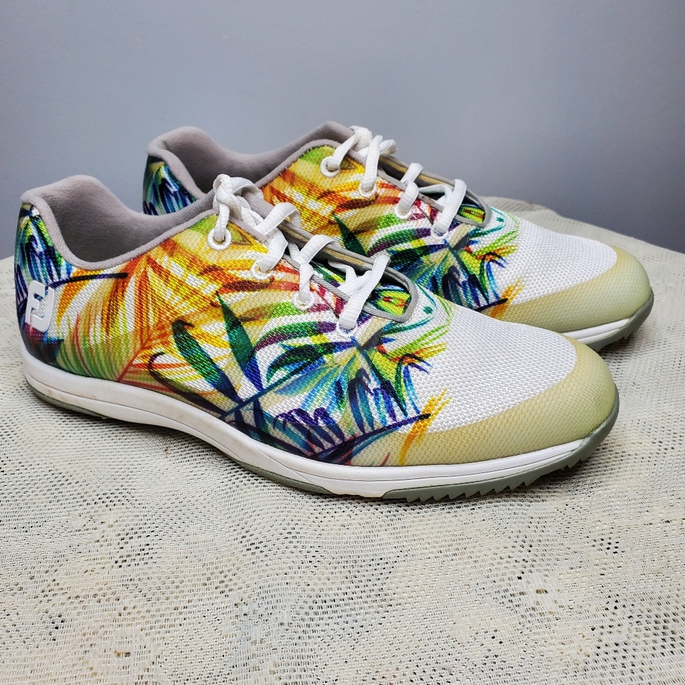 FootJoy Women's Athletic Shoes - Multicolor Tropical Design